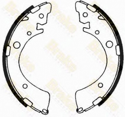 BRAKE ENGINEERING sh1245 -  Комплект тормозных колодок